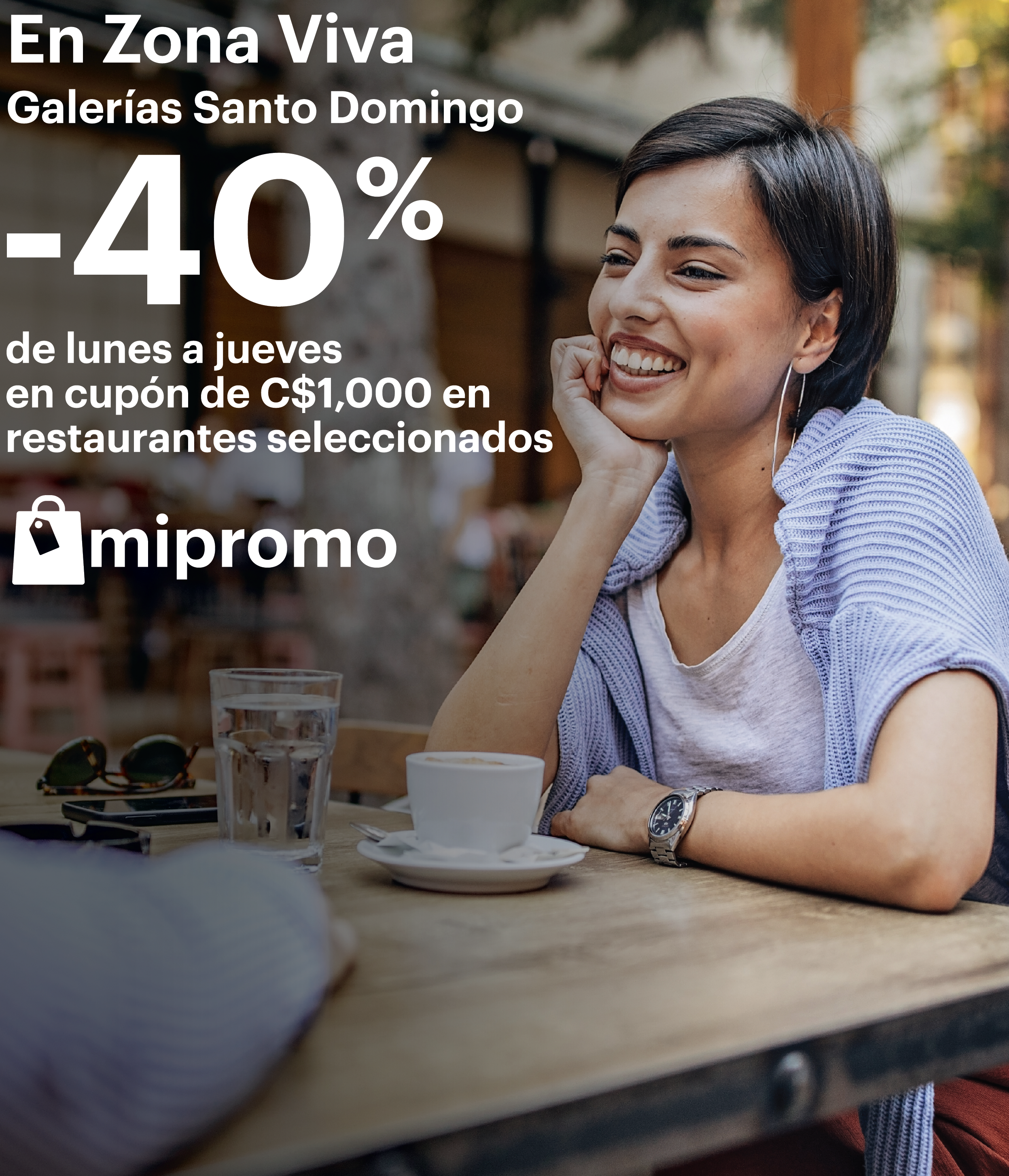 40% de descuento en Zona Viva a través de la aplicación Mi Promo de BAC